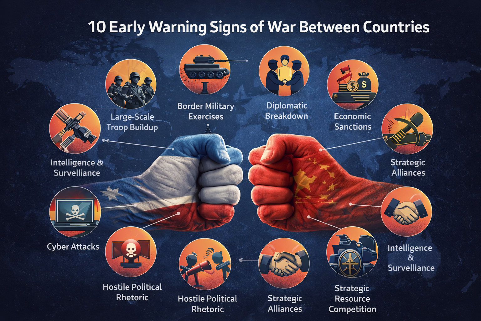 10 Early Warning Signs of War Between Countries