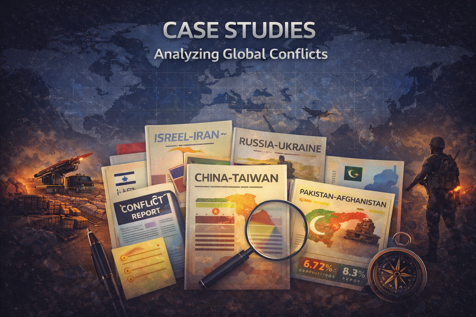 Case studies in global conflict prediction and geopolitical analysis