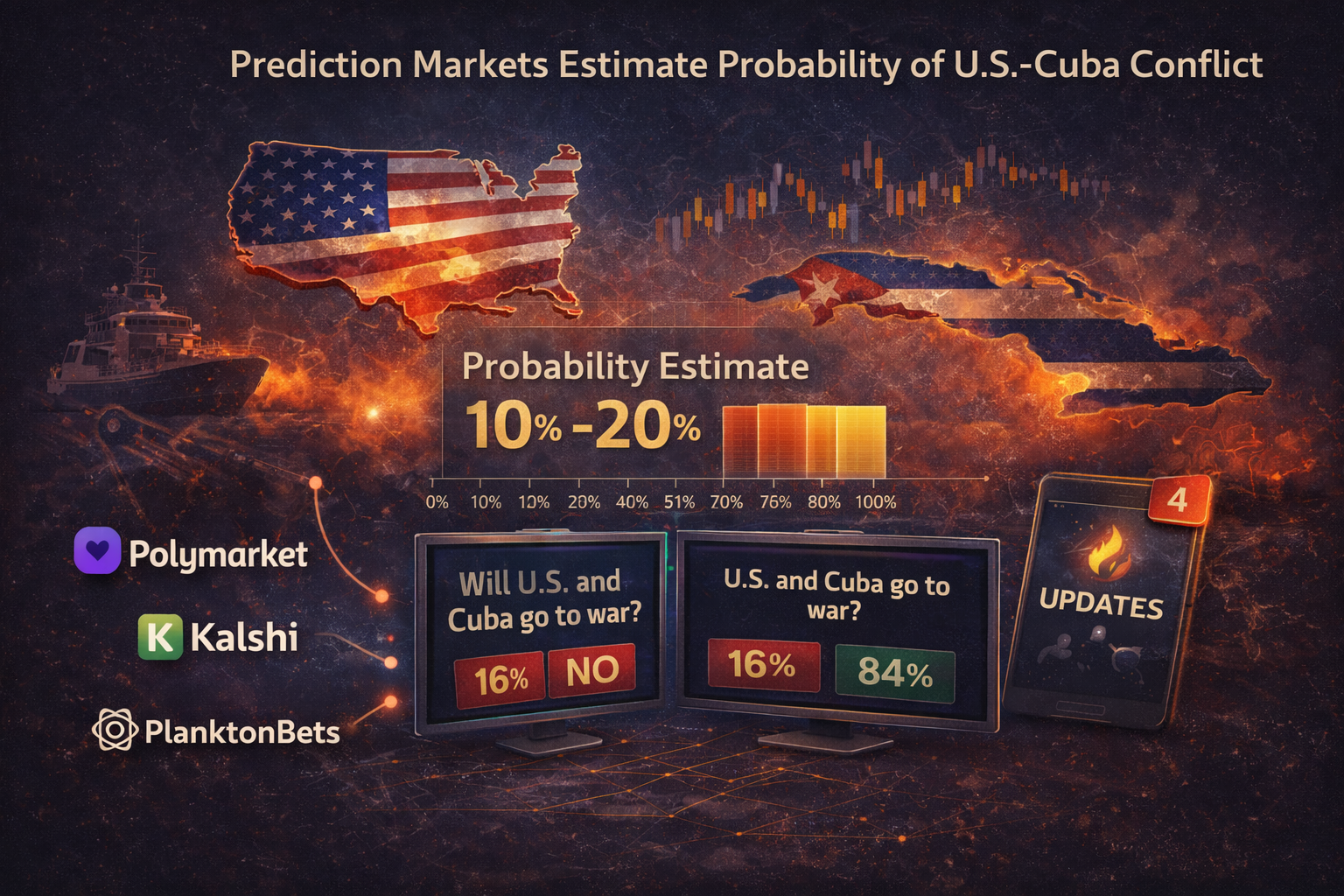 Prediction Markets Estimate Probability of U.S.–Cuba Conflict